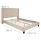 Flash Furniture Platform Bed, Riverdale, Queen, Beige HG-35-GG - alternate 4